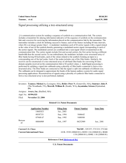 United States Patent RE40,281 Tzannes , et al. April 29, 2008 Signal