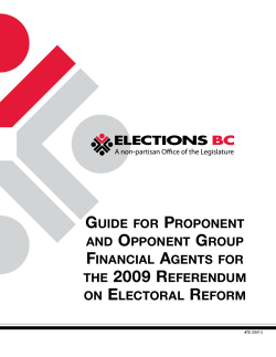 guide for proponent and opponent group financial agents for the