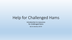 Help for Challenged Hams - Disability Action Center NW
