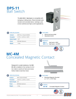 DPS-11 Ball Switch MC-4M Concealed Magnetic Contact