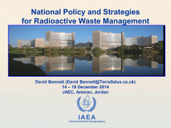 03 National Policy and Strategies for radioactive waste