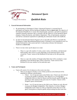 Rules - Washington College