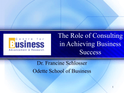 consultants - University of Windsor