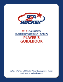 2017 usa hockey player development camps player`s guidebook