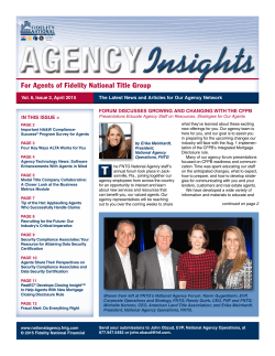For Agents of Fidelity National Title Group