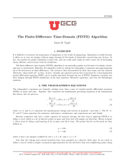 The Finite-Difference Time-Domain (FDTD