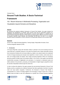 Ground Truth Studies: A Socio