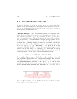 V.3 Piecewise Linear Functions