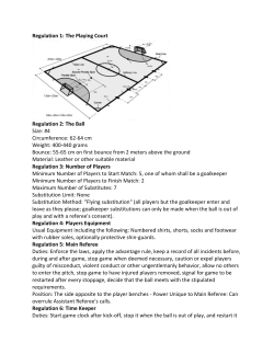 Futsal rules - Stud.tue.nl