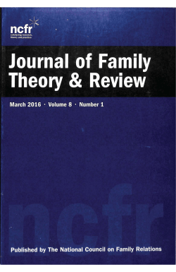 Journal of Family Theory and Review