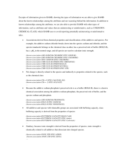 Excerpts of information given to HAMB, showing the types of