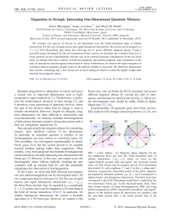 Magnetism in Strongly Interacting One-Dimensional Quantum