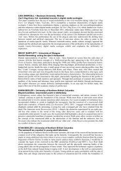 lisa &aring;kervall - University of Glasgow