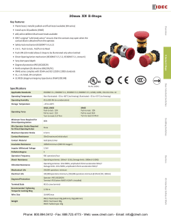 IDEC 30mm XN Series E