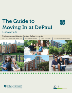 The Guide To Moving In At DePaul