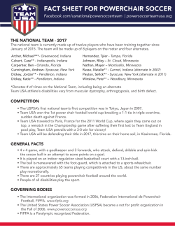 fact sheet for powerchair soccer