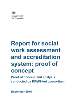 Proof of concept - Department for Education