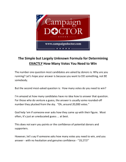 The Simple but Largely Unknown Formula for