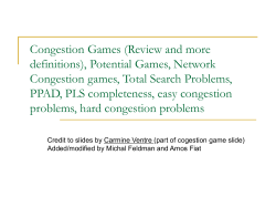 Potential and Congestion, Loacal Search, PPAD, PLS, complexity of
