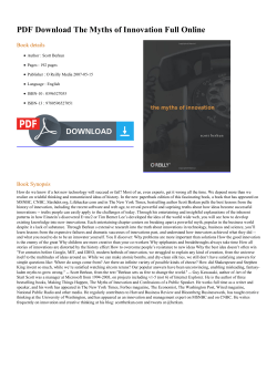PDF The Myths of Innovation Full Online