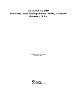 TMS320C6000 DSP Enhanced Direct Memory
