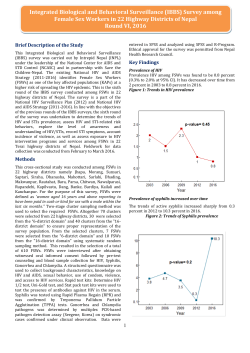 Integrated Biological and Behavioral Surveillance