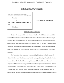 1 UNITED STATES DISTRICT COURT FOR THE
