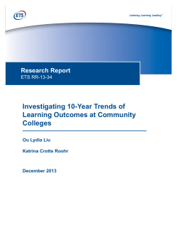 Investigating 10-Year Trends of Learning Outcomes at