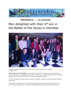 PRESS RELEASE 10 31 st January 2016