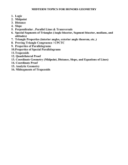 Geometry Honors - White Plains Public Schools