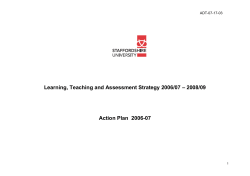 Action plan template for TQEF allocations