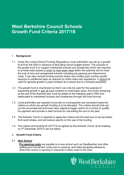 Growth Fund - West Berkshire Council