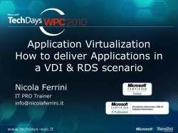 Application Virtualization How to deliver Applications in