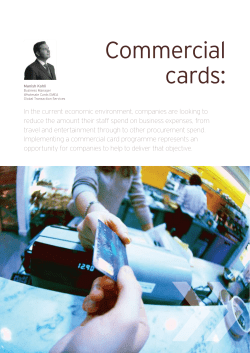 Commercial cards