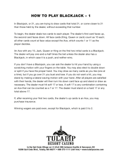 how to play blackjack &ndash; 1