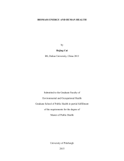 Biomass energy and human health