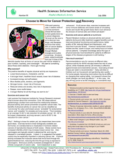 Health Sciences Information Service Choose to Move for Cancer
