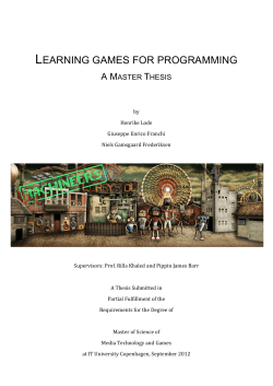 learning games for programming