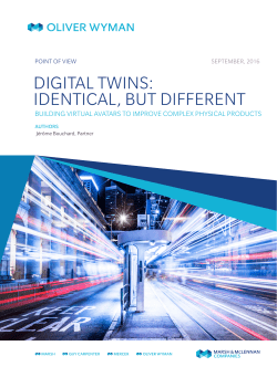 digital twins: identical, but different