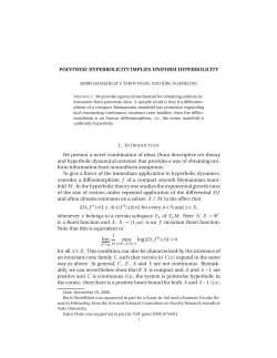 POINTWISE HYPERBOLICITY IMPLIES UNIFORM
