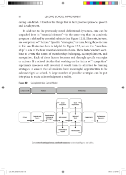 acknowledged at school. A large number of possible strategies can