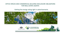 for Real Estate agents - Commercial Building Disclosure