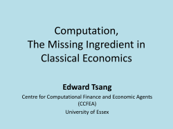 Big Data in Finance - University of Essex