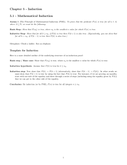 Chapter 5 - Induction 5.1