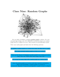 Class Nine: Random Graphs