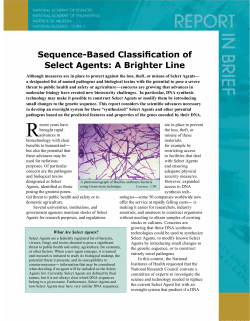 Sequence-Based Classification of Select Agents: A Brighter Line