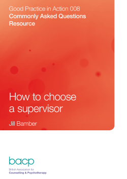 How to choose a supervisor