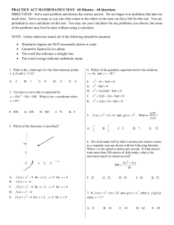Practice Math ACT TEST_WORD