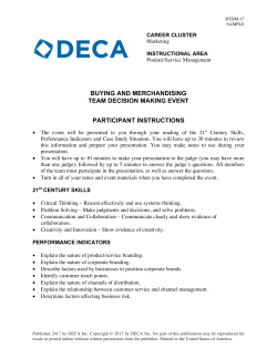 buying and merchandising team decision making event