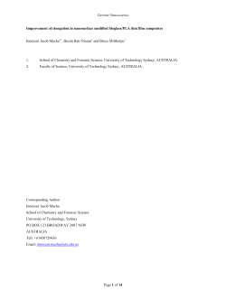 Improvement of elongation in nanosurface modified bioglass/PLA